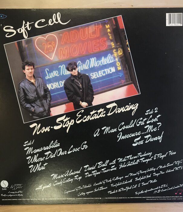 Soft Cell - Non Stop Ecstatic Dancing (Columbia House) - W1 23694 1 B - Vinyl EP (USED)