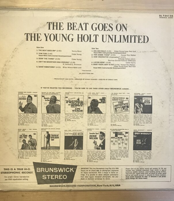 Young-Holt Unlimited - The Beat Goes On - BL754128 - Vinyl LP (USED)