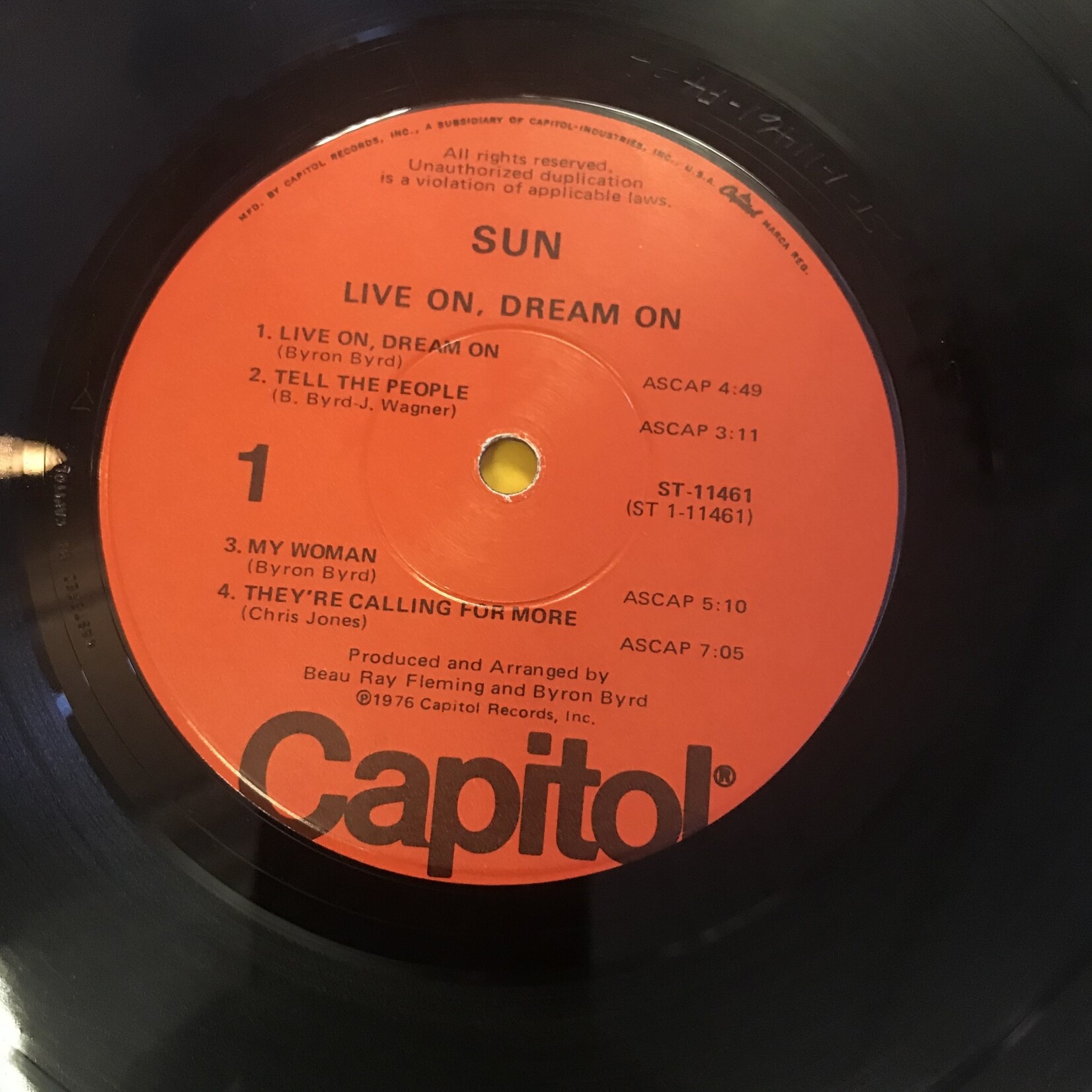 Sun - Live On, Dream On - ST 11461 - Vinyl LP (USED)