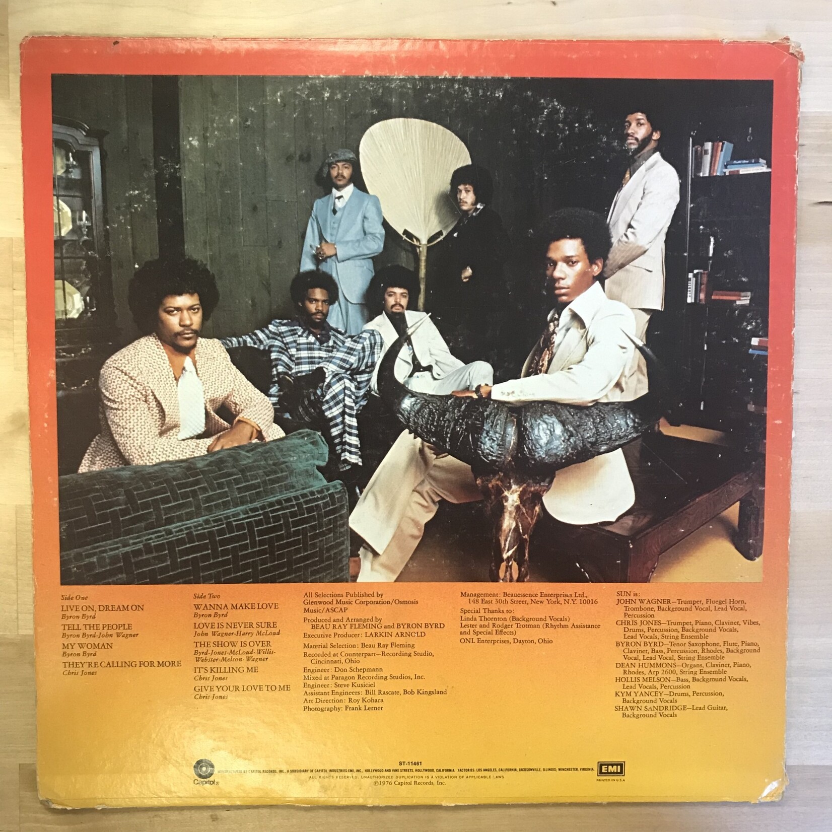 Sun - Live On, Dream On - ST 11461 - Vinyl LP (USED)