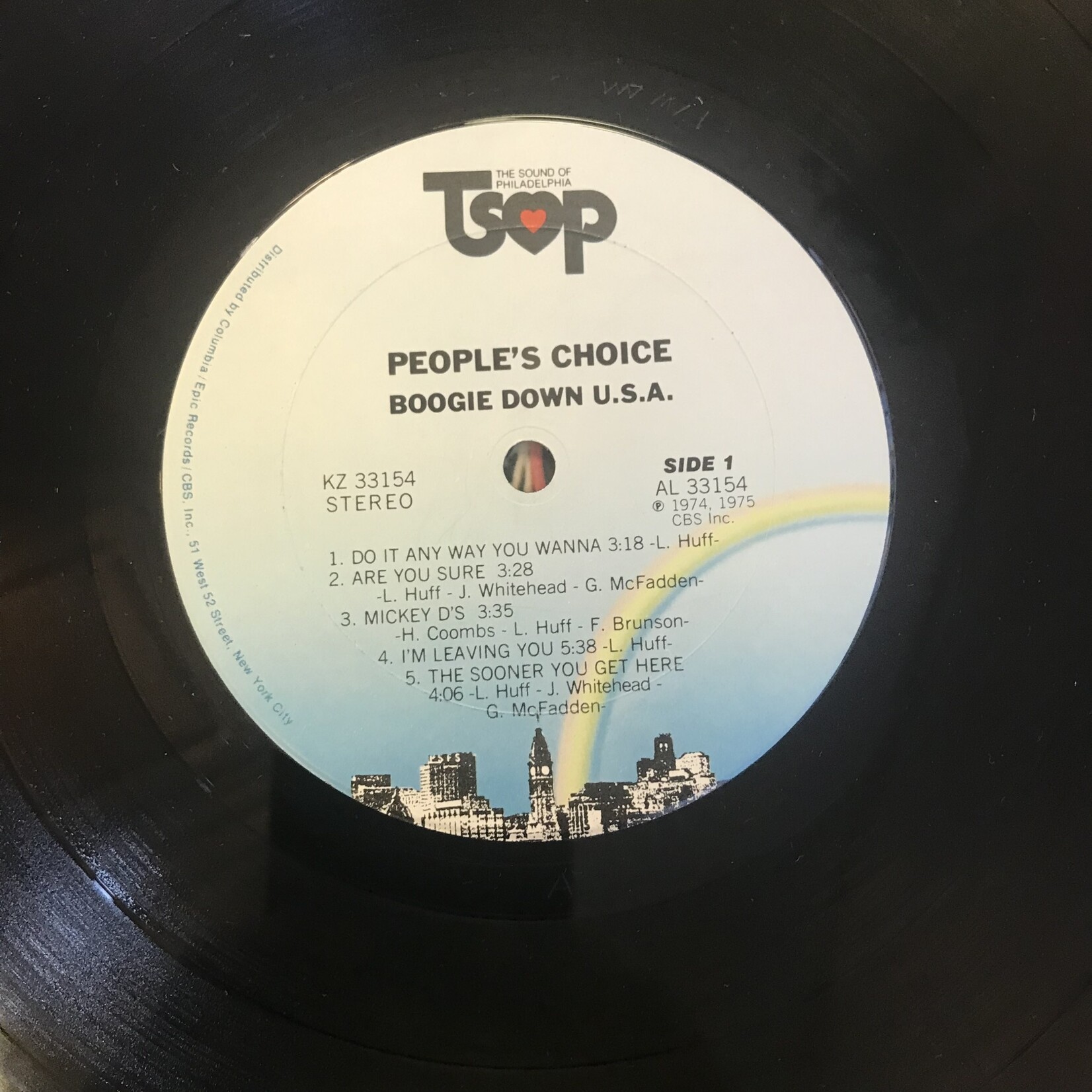 People’s Choice - Boogie Down U.S.A. - KZ33154 - Vinyl LP (USED)