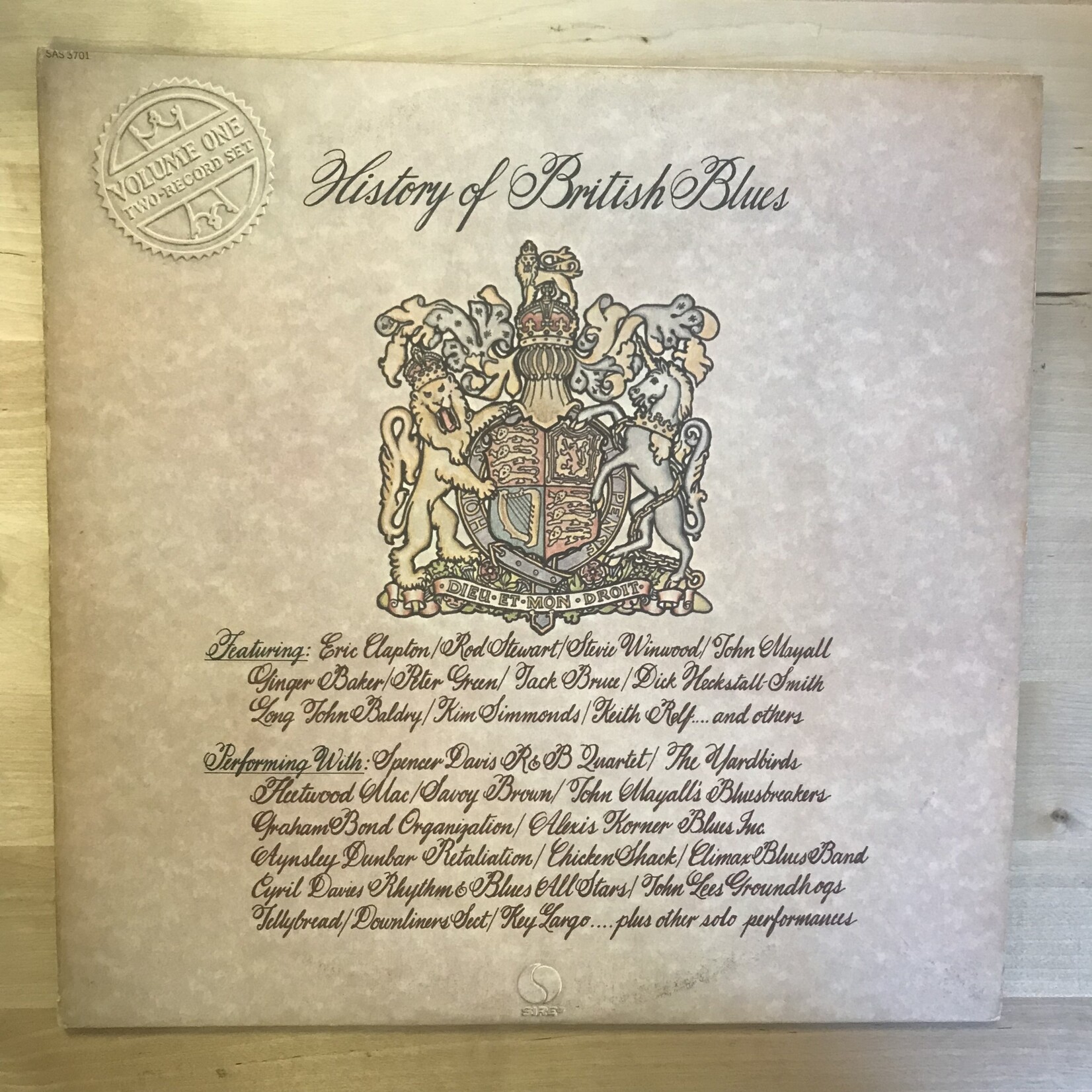 Various - History Of British Blues Volume One - SAS3701 - Vinyl LP (USED)