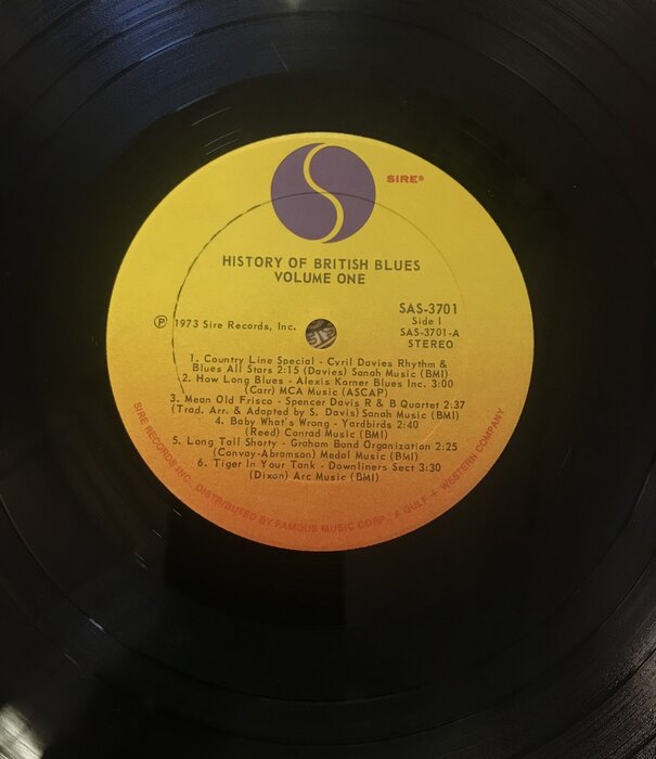 Various - History Of British Blues Volume One - SAS3701 - Vinyl LP (USED)