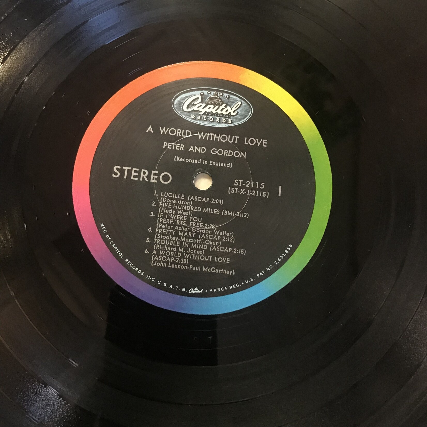 Peter And Gordon - A World Without Love - ST 2115 - Vinyl LP (USED)