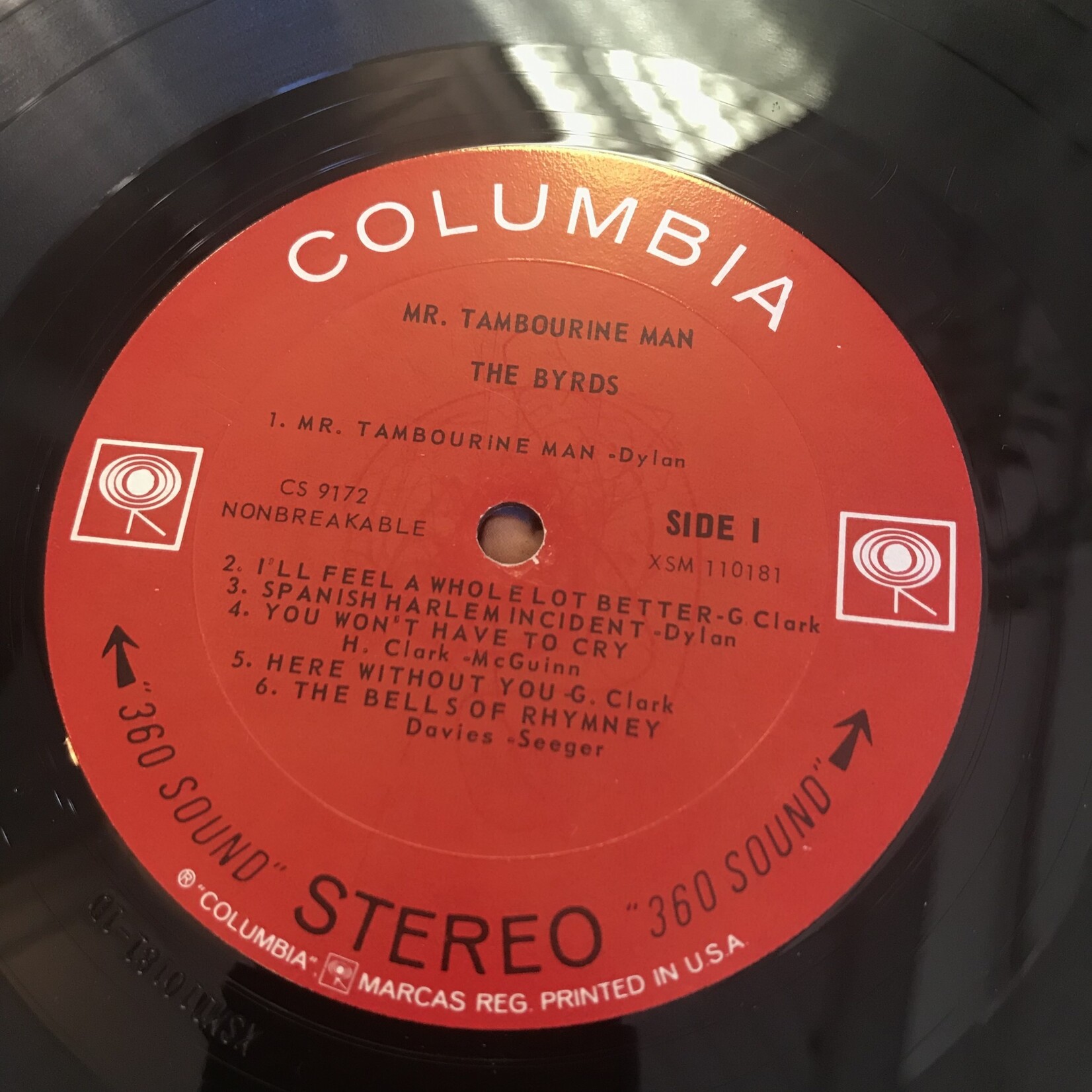 Byrds - Mr. Tambourine Man - CS9172 (1965 Stereo) - Vinyl LP (USED)