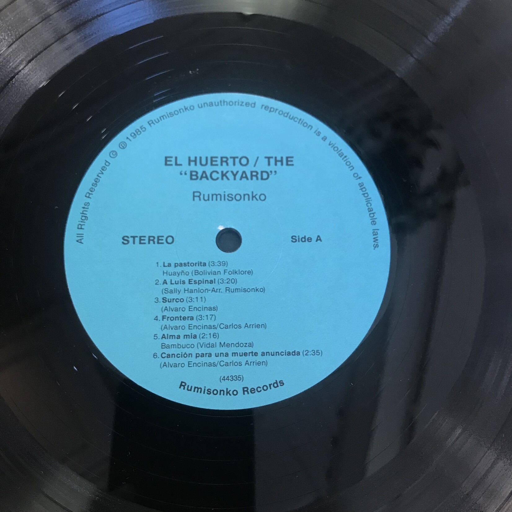 Rumisonko - El Huerto - RS 001 - Vinyl LP (USED)