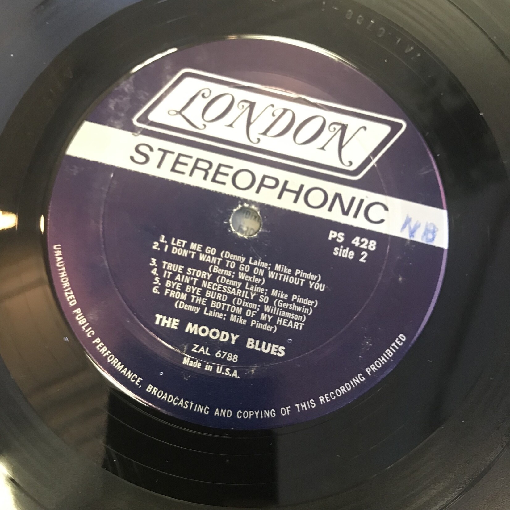 Moody Blues - Go Now: The Moody Blues #1 (Misprint) - PS428 - Vinyl LP (USED)