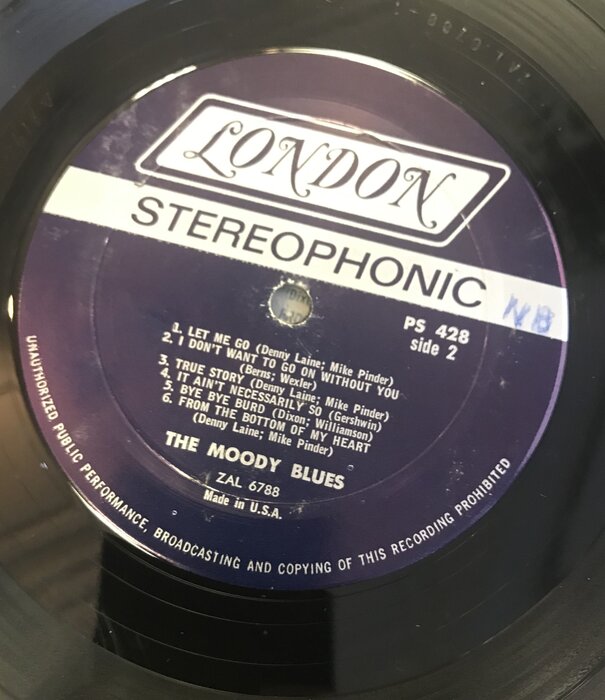 Moody Blues - Go Now: The Moody Blues #1 (Misprint) - PS428 - Vinyl LP (USED)