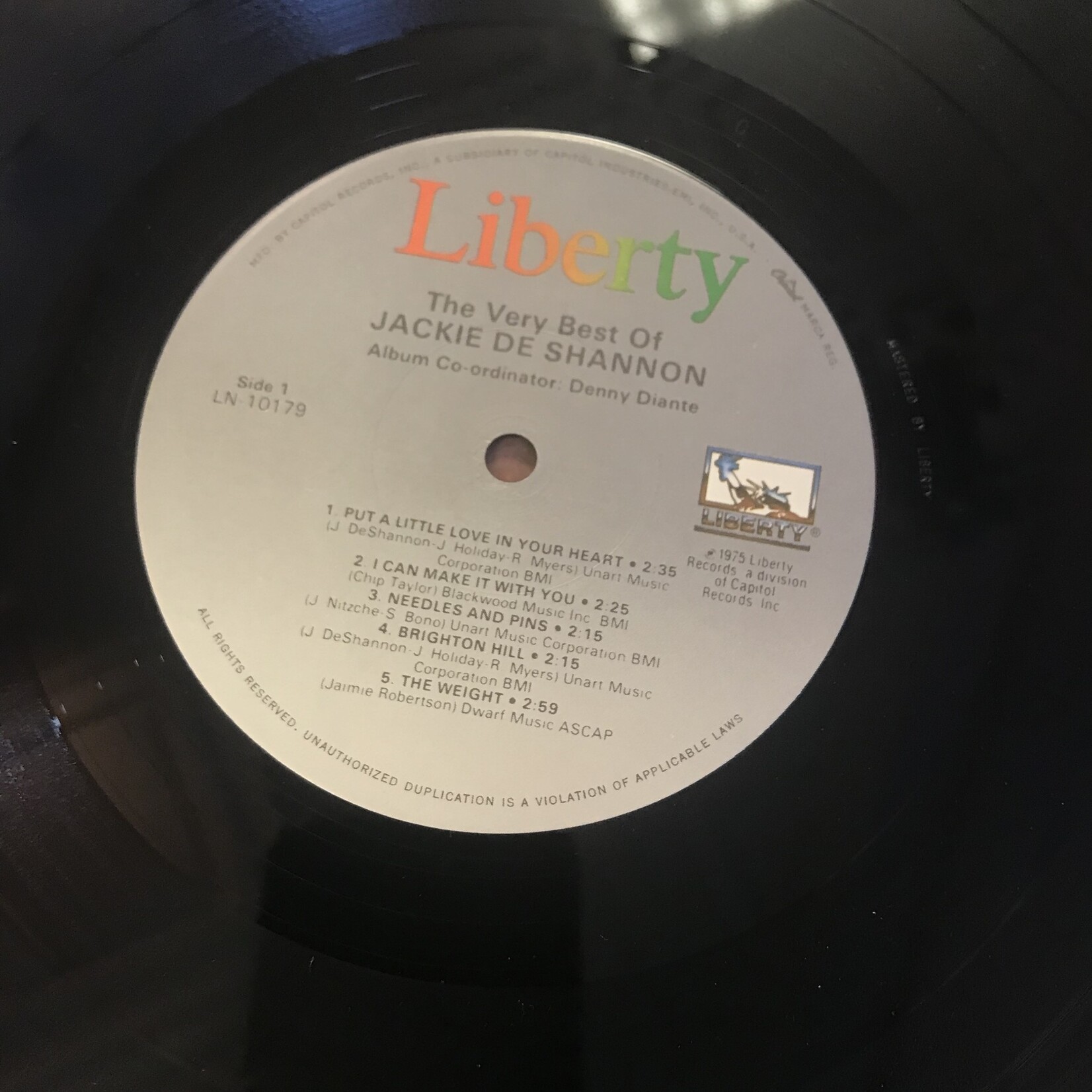 Jackie DeShannon - The Very Best Of Jackie DeShannon - LN 10179 - Vinyl LP (USED)