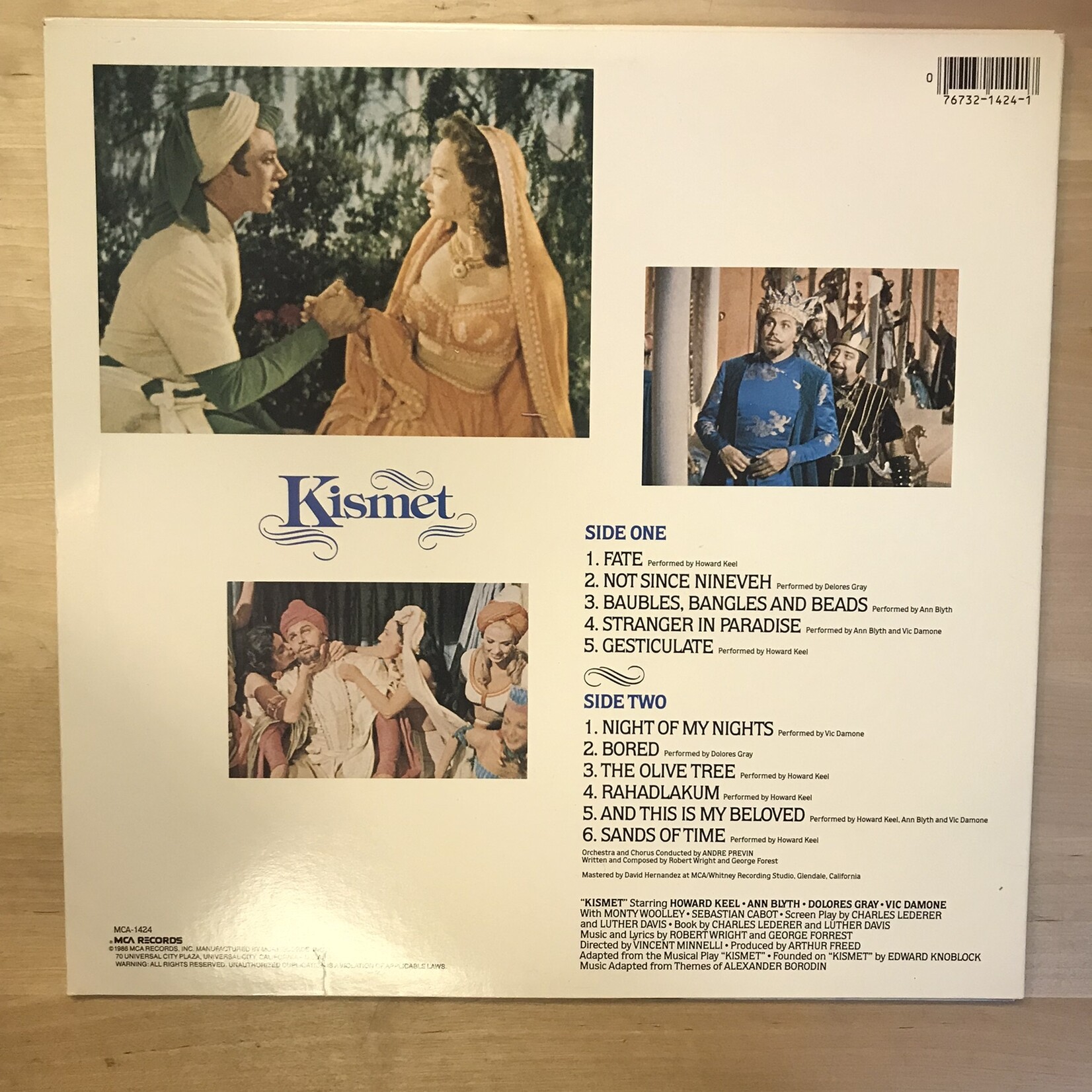 Kismet - Music From The Original Soundtrack - MCA1424 - Vinyl LP (USED)