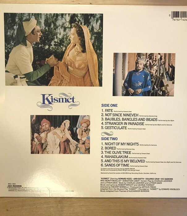 Kismet - Music From The Original Soundtrack - MCA1424 - Vinyl LP (USED)