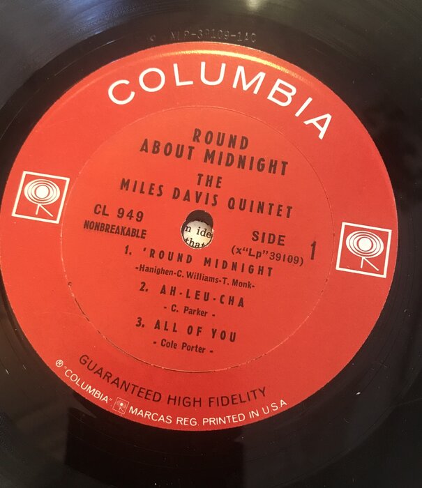 Miles Davis - ‘Round About Midnight (1967 MONO) - CL 949 - Vinyl LP (USED)