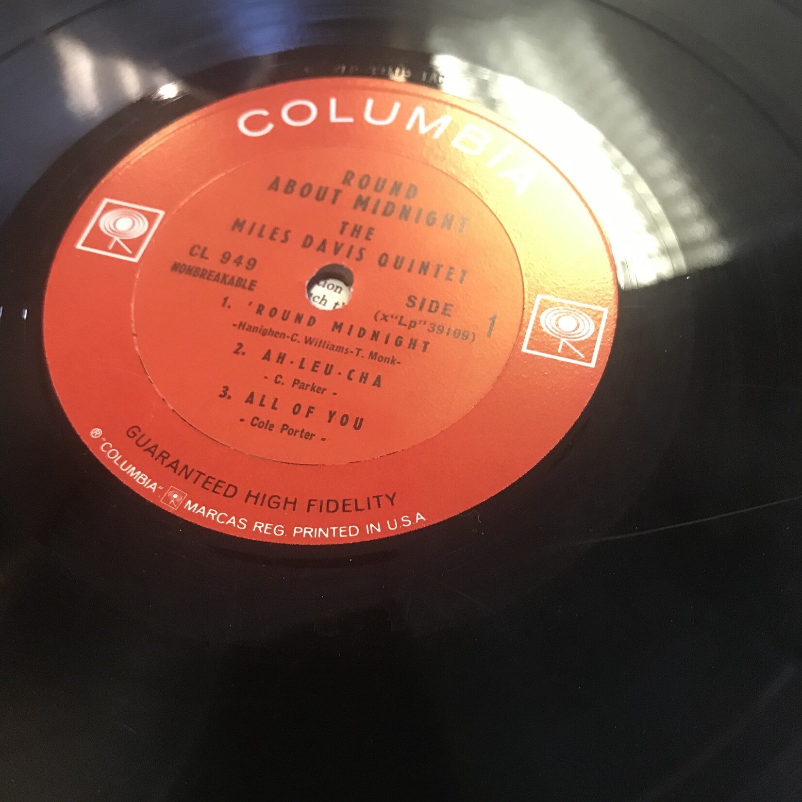 Miles Davis - ‘Round About Midnight (1967 MONO) - CL 949 - Vinyl LP (USED)