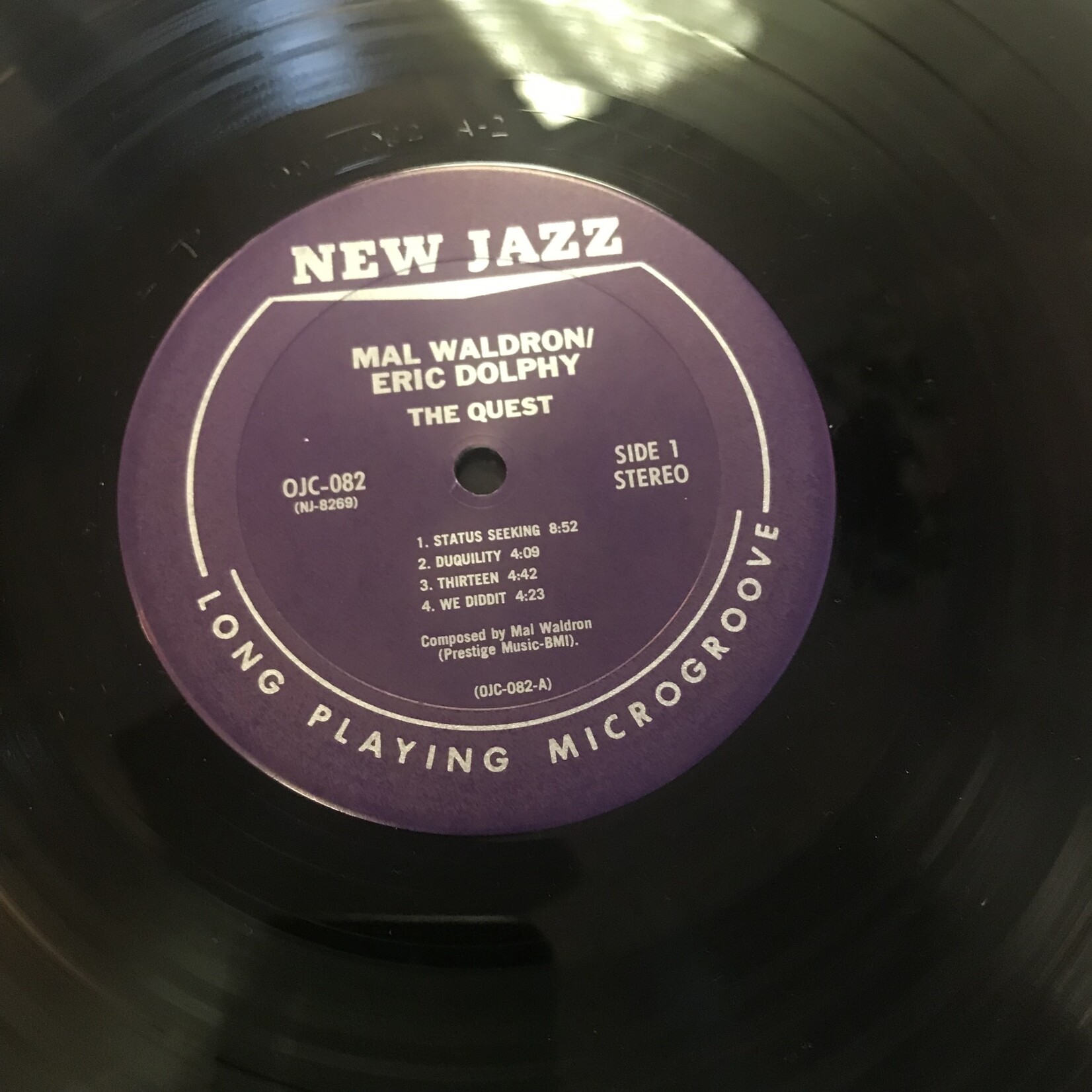 Mal Waldron (With Eric Dolphy And Booker Ervin) – The Quest (1983 RE) - OJC 082 - Vinyl LP (USED)