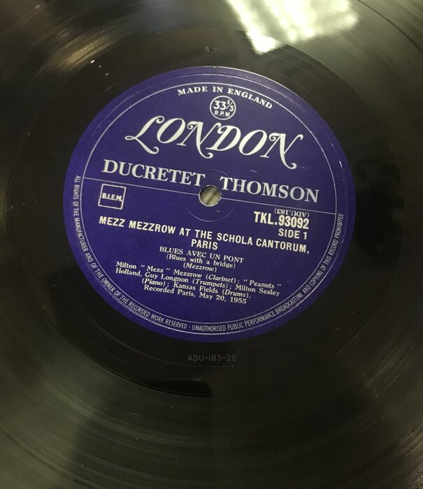 Mezz Mezzrow – Á La Schola Cantorum - TKL 93092 - Vinyl LP (USED)