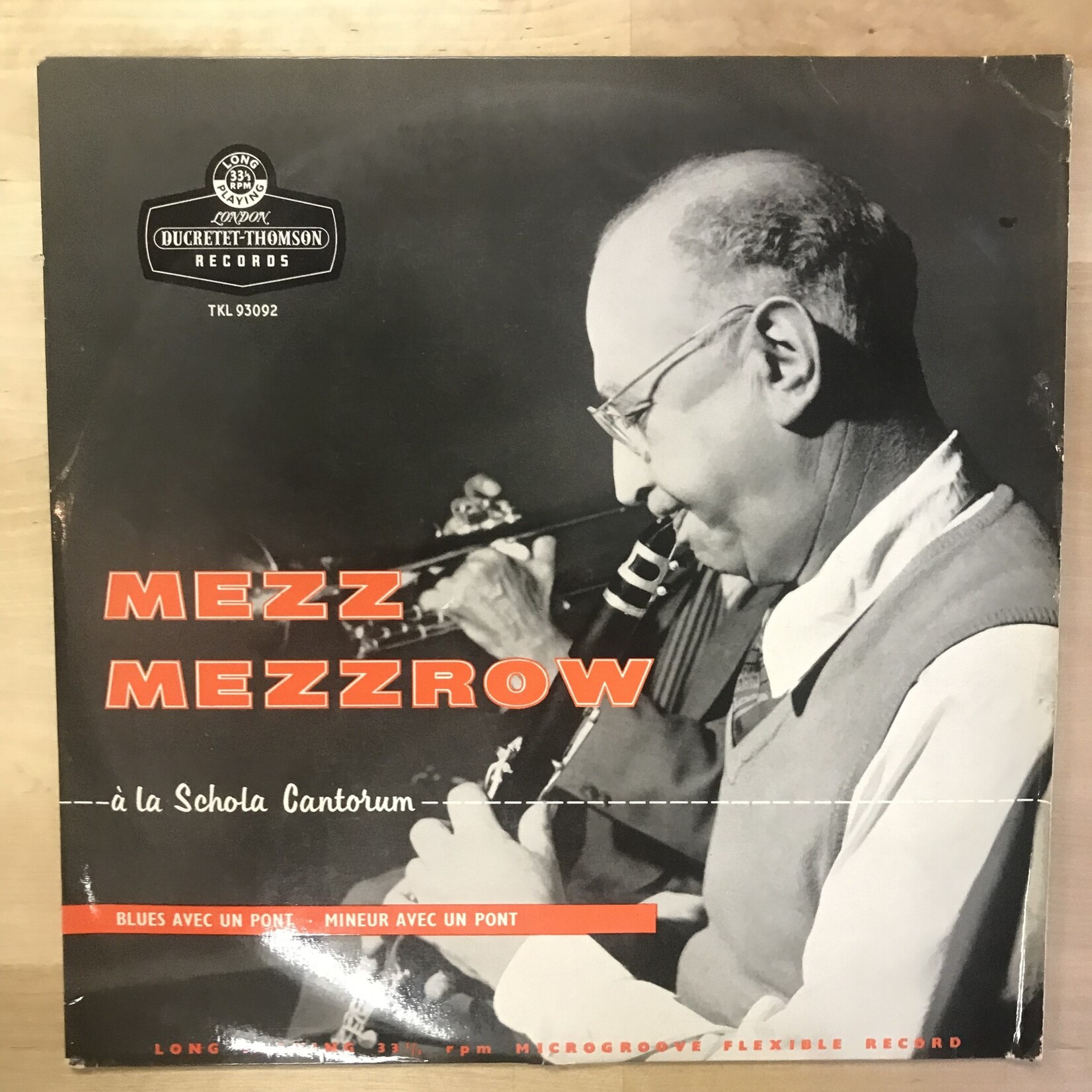 Mezz Mezzrow – Á La Schola Cantorum - TKL 93092 - Vinyl LP (USED)