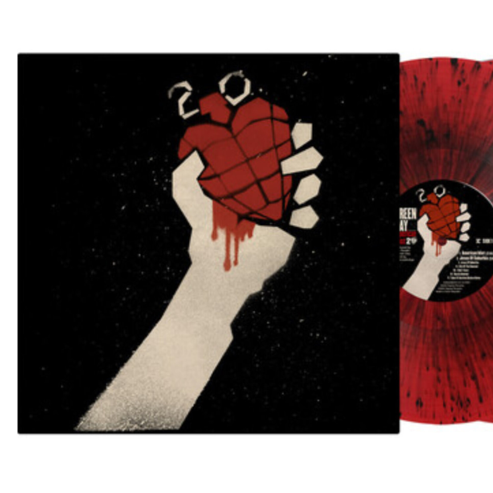 Green Day - American Idiot (20th Anniversary Red & Black Splatter 2LP) - RPRW714906B RPRW714906B - inyl LP (NEW)