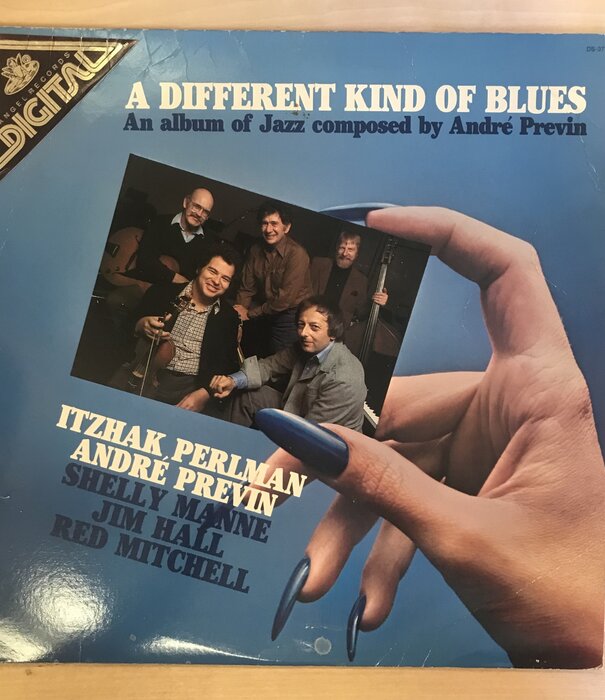 Itzhak Perlman, Andre Previn, Shelly Manne, Jim Hall, Red Mitchell - A Different Kind Of Blues - DS37780 - Vinyl LP (USED)