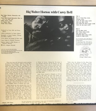 Big Walter Horton - Big Walter Horton With Carey Bell - 4702 - Vinyl LP (USED)