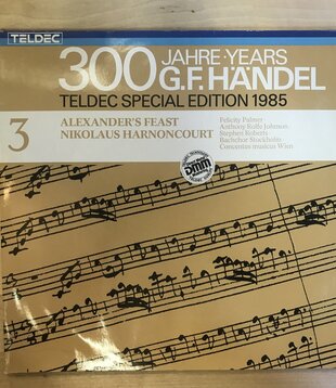 Nikolaus Harnoncourt - G. F. Handel - Alexander’s Feast - 6.48223 - Vinyl LP (USED)