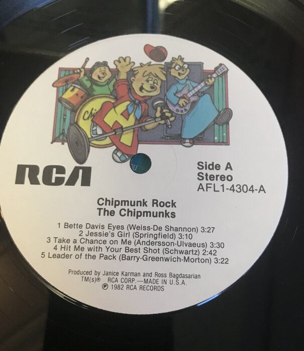 Chipmunks - Chipmunk Rock - AFL1 4304 - Vinyl LP (USED)