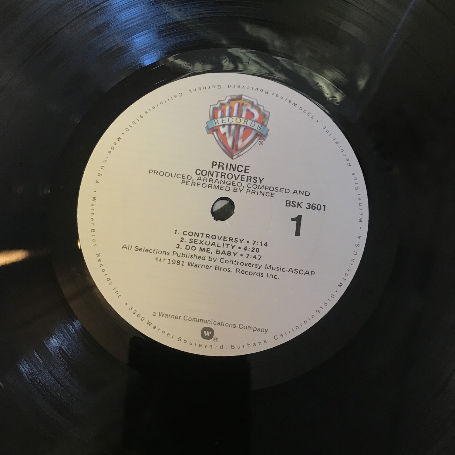 Prince - Controversy (w/ Poster) - BSK 3601 - Vinyl LP (USED