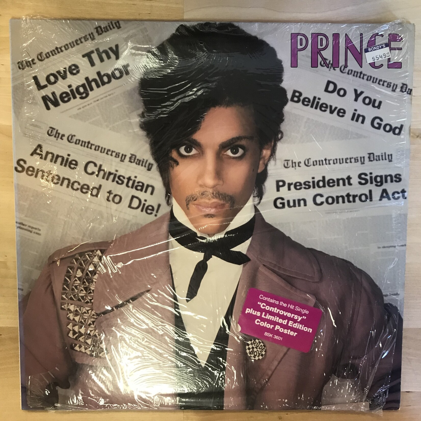 Prince - Controversy (w/ Poster) - BSK 3601 - Vinyl LP (USED)