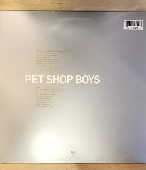 Pet Shop Boys - Opportunities - V19215 - Vinyl 12-Inch Single (USED)