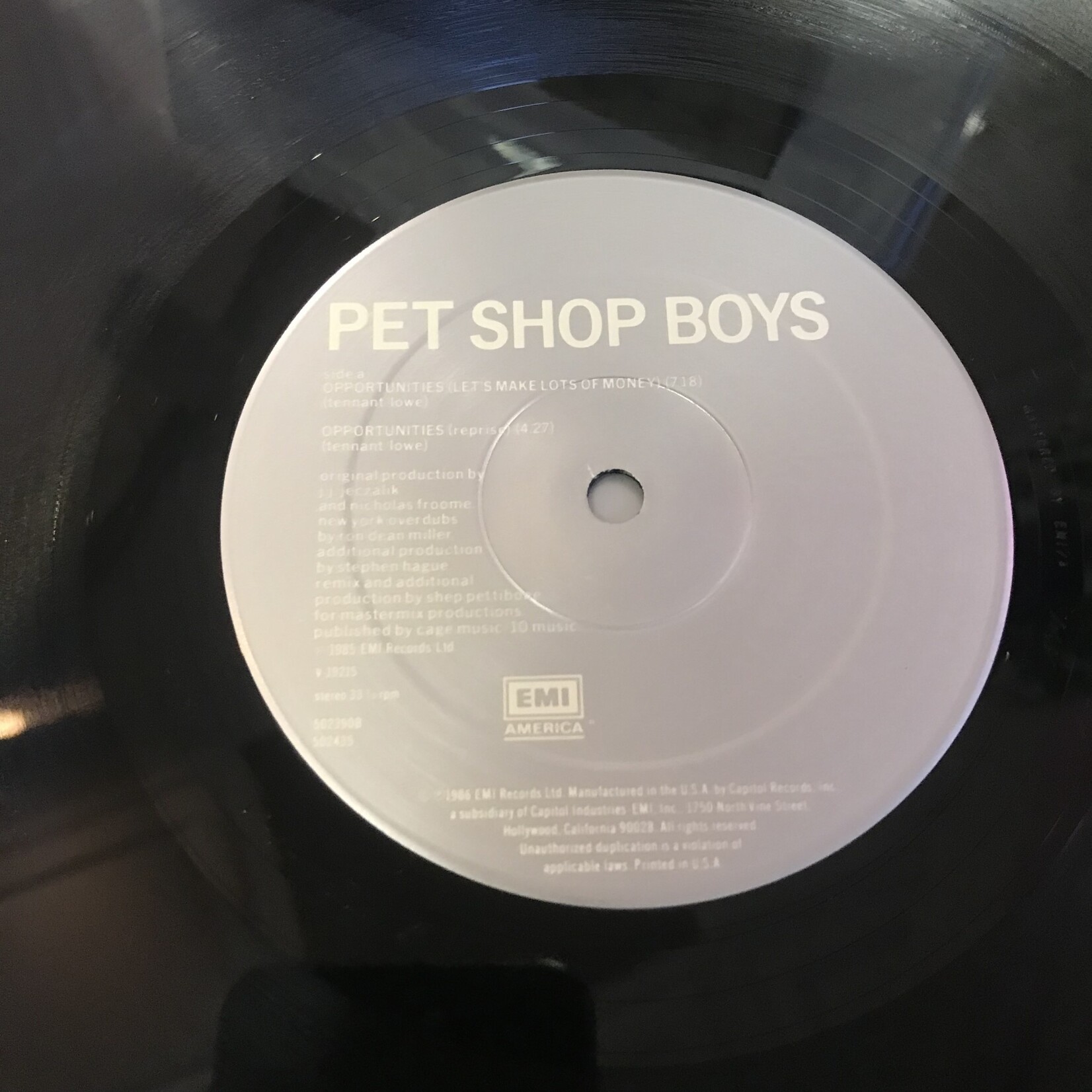 Pet Shop Boys - Opportunities - V19215 - Vinyl 12-Inch Single (USED)