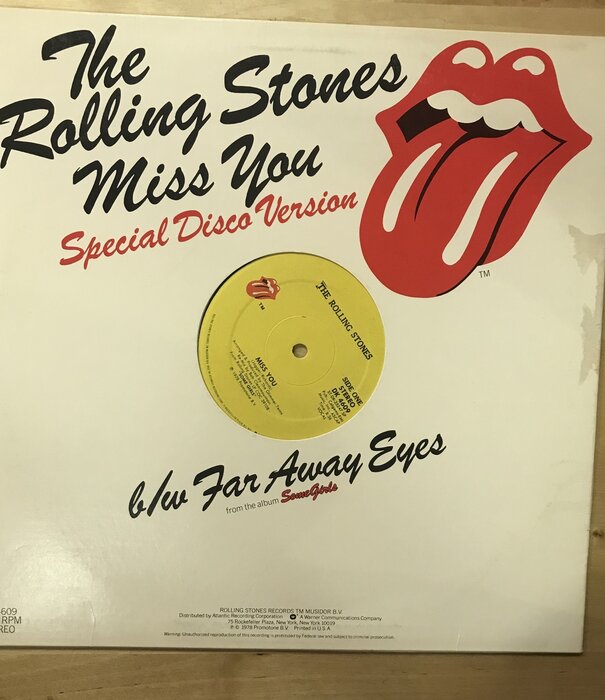 Rolling Stones - Miss You / Fade Away Eyes - DK4060 - Vinyl 12-Inch Single (USED)