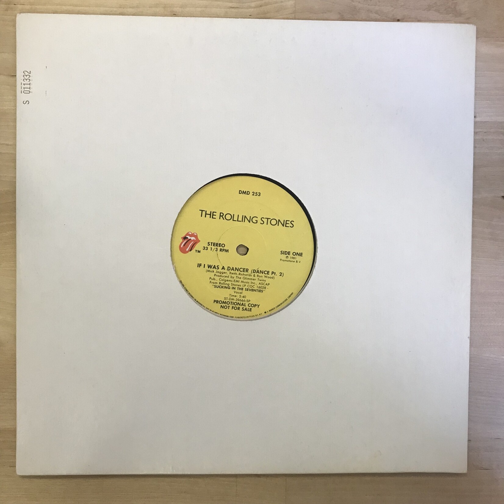 Rolling Stones - If I Was A Dancer (Pt. 2) - DMD 253 - Vinyl 12-Inch Single (USED)