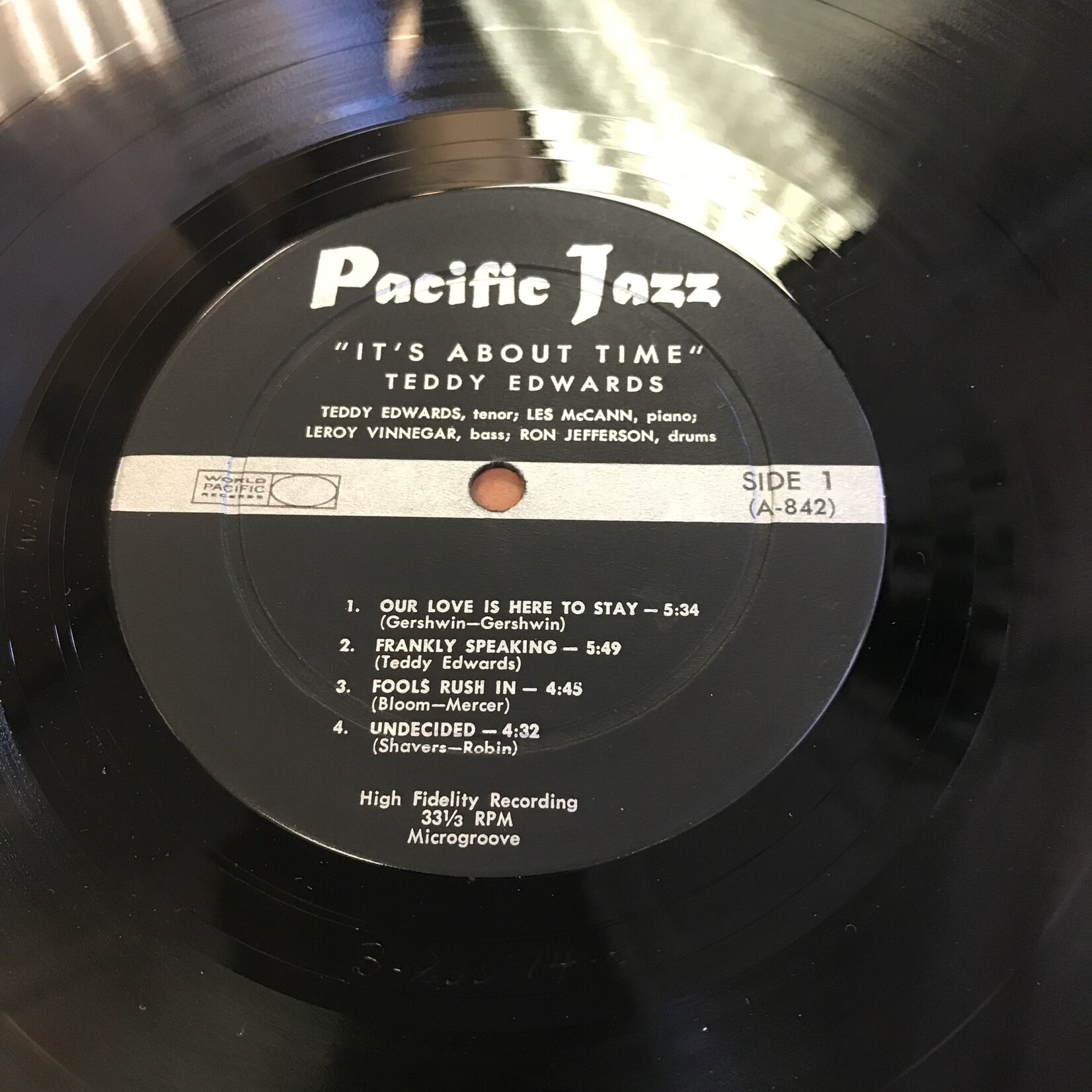 Teddy Edwards - It’s About Time - PJ6 - Vinyl LP (USED)