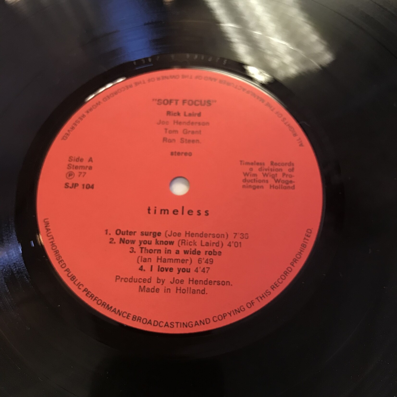 Rick Laird - Soft Focus - SJP104 - Vinyl LP (USED)