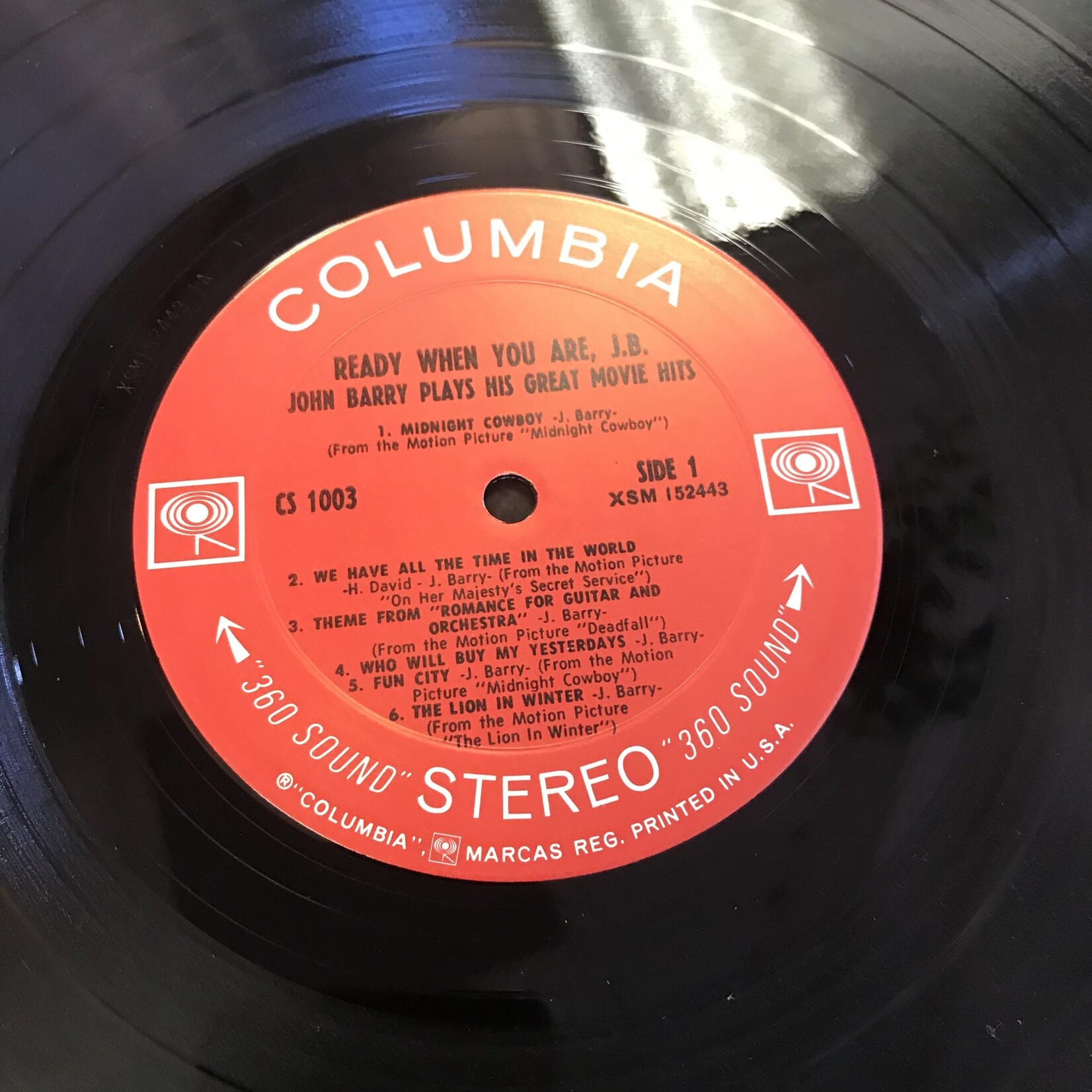 John Barry - Ready When You Are, J.B. (PROMO) - CS 1003 - Vinyl LP (USED)