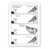 Pelican Birthday - Greeting Card (NEW)