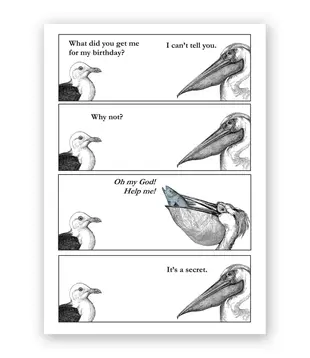 Pelican Birthday - Greeting Card (NEW)
