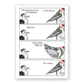 Pelican XMas (Set Of 8 Cards) - Greeting Card (NEW)