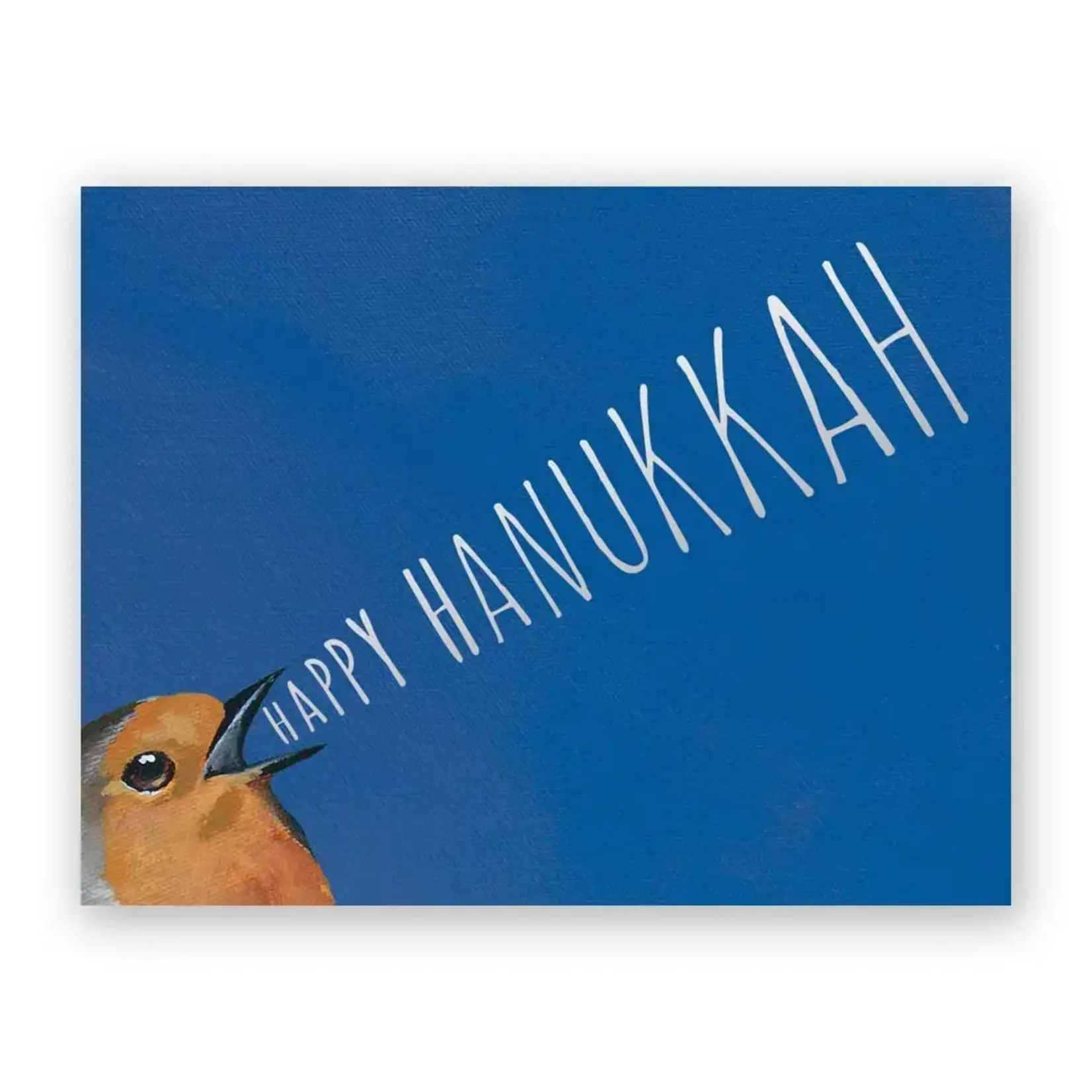 Hanukkah Bird Yelling - Greeting Card (NEW)