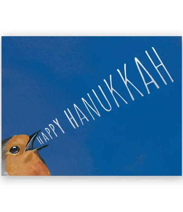 Hanukkah Bird Yelling - Greeting Card (NEW)