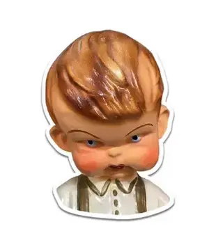 Suspenders Doll - Sticker (NEW)