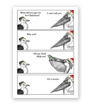 Pelican XMas (Single) - Greeting Card (NEW)