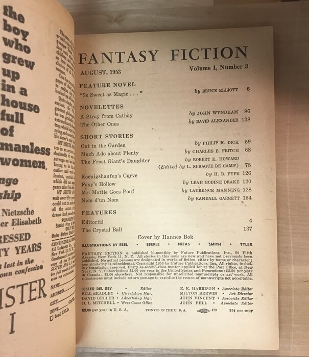Fantasy Fiction - #03 August 1953 - Philip K. Dick - Digest