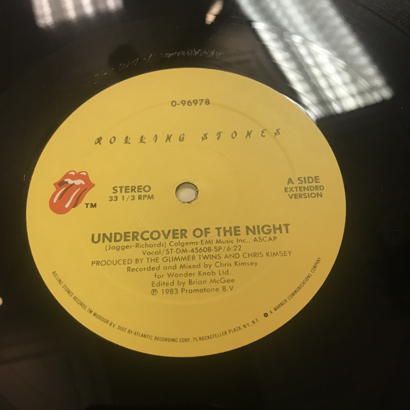 Rolling Stones - Undercover Of The Night - 0 96978 - Vinyl 12-Inch Single (USED)
