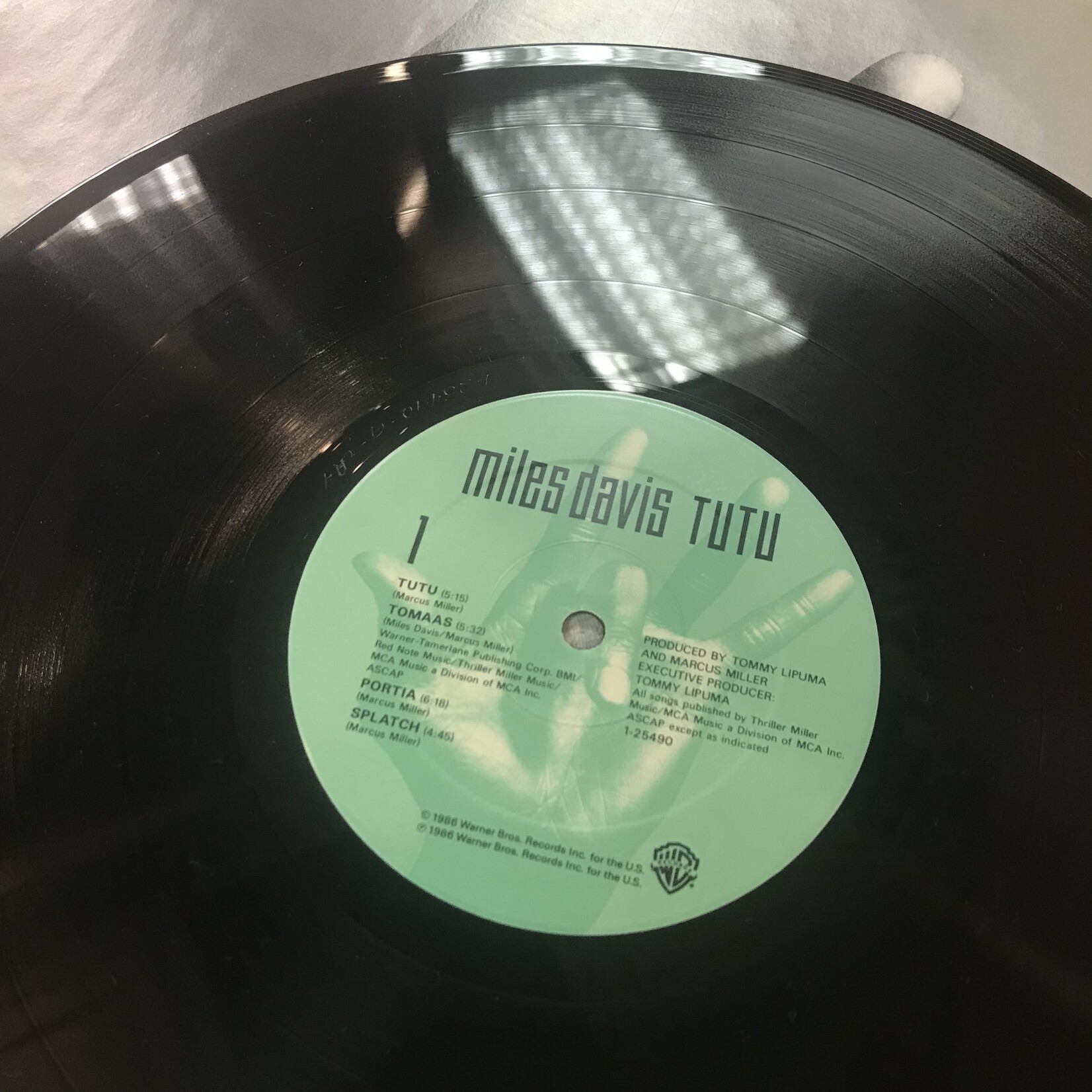 Miles Davis - Tutu - 1 25490 - Vinyl LP (USED)