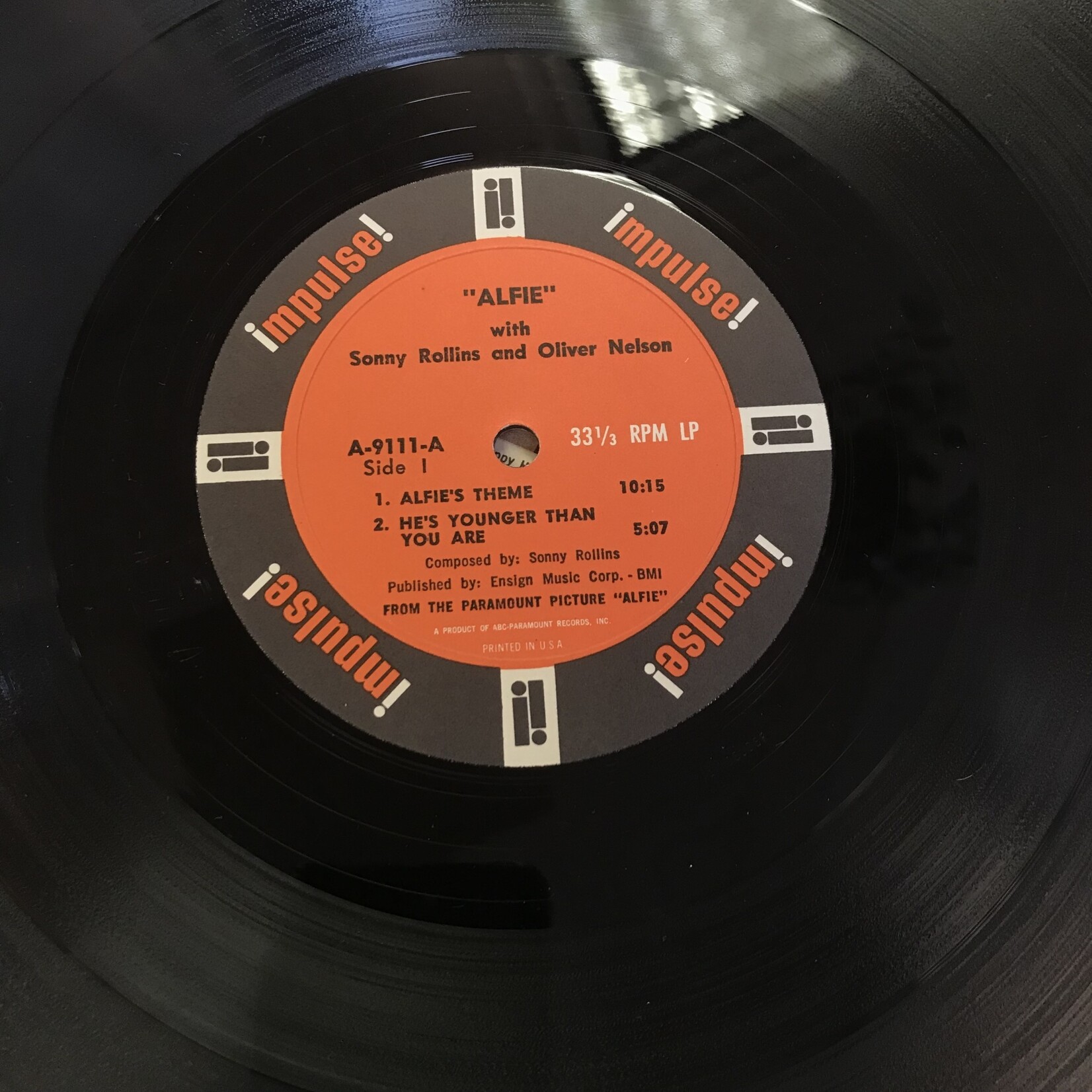 Sonny Rollins, Oliver Nelson - Alfie - A 9111 - Vinyl LP (USED)