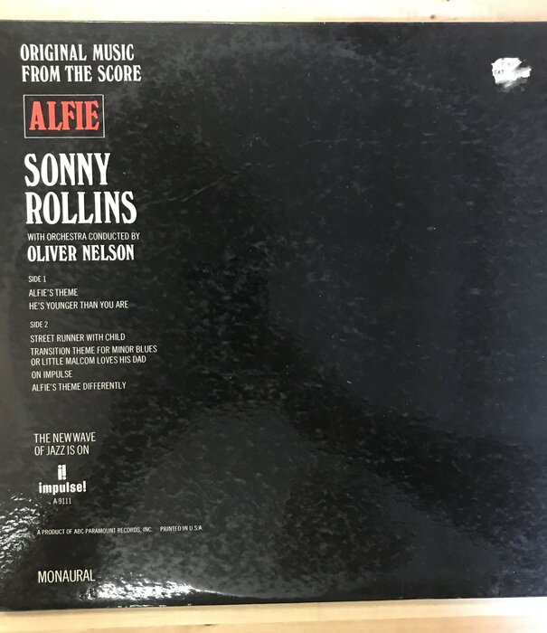 Sonny Rollins, Oliver Nelson - Alfie - A 9111 - Vinyl LP (USED)