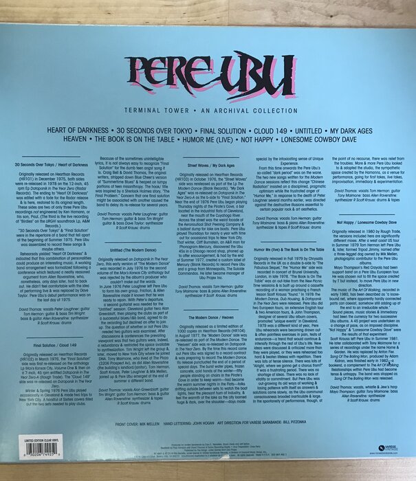 Pere Ubu - Terminal Tower: An Archival Collection (CLEAR 2018 RE) - 302 067 492 - Vinyl LP (USED)