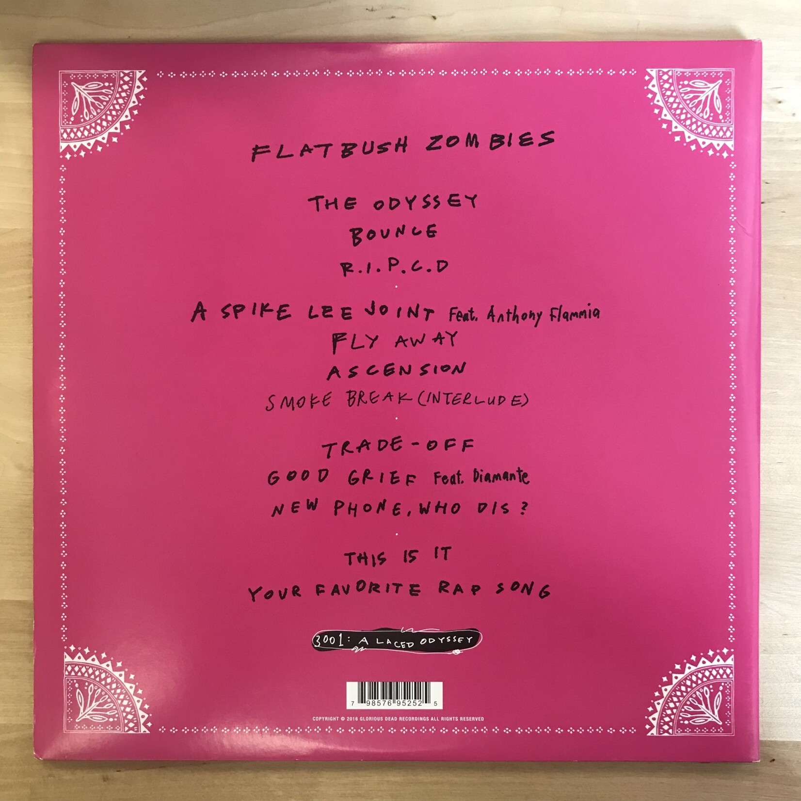Flatbush Zombies - 3001: A Laced Odyssey (PINK W/ INSERTS) - Vinyl (USED)