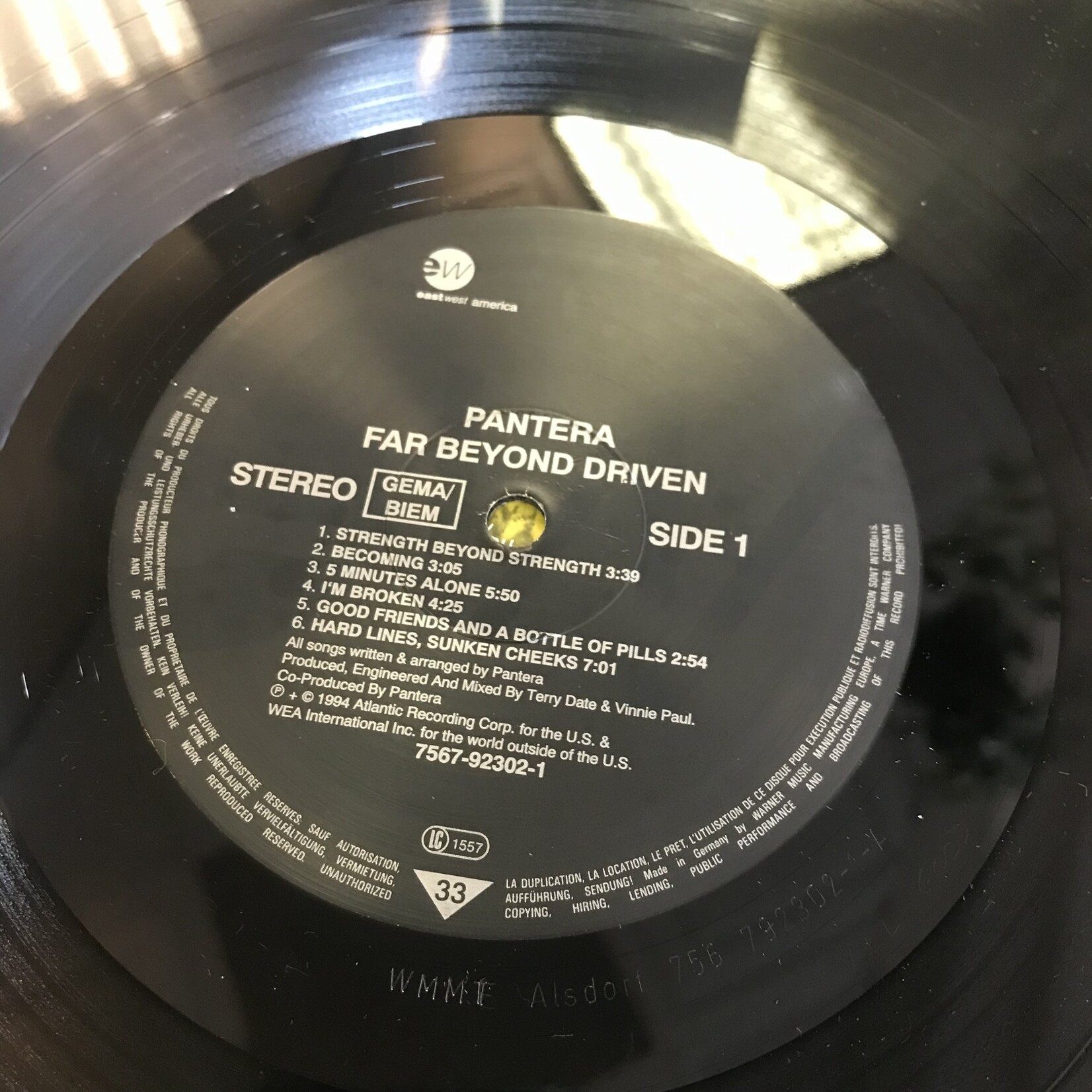 Pantera - Far Beyond Driven - 7567-92302-1 - Vinyl LP (USED)