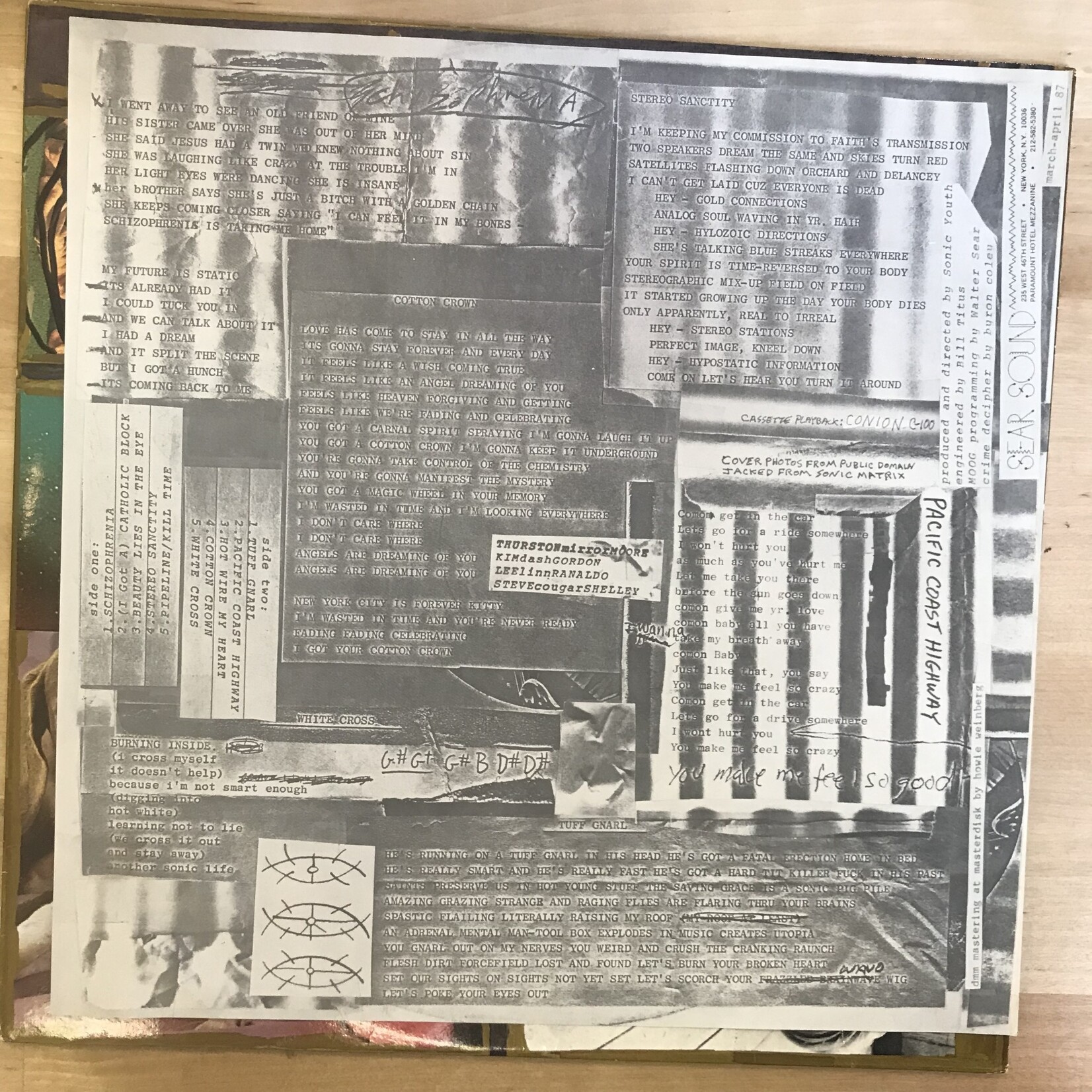 Sonic Youth - Sister (NM 1987) - SST 134 - Vinyl LP (USED)
